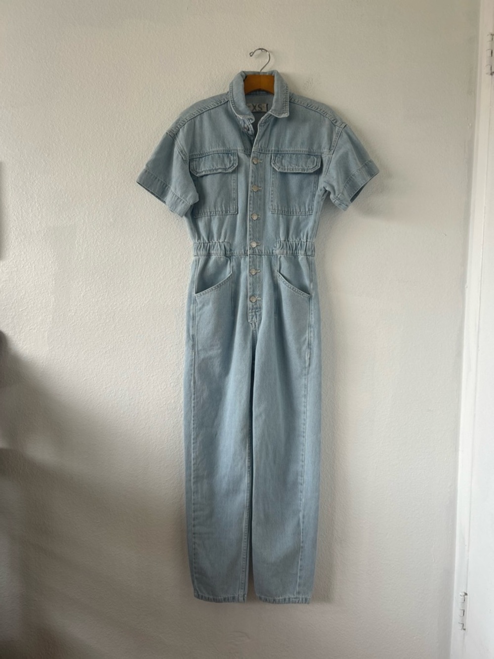 Free People We The Free Marci Jumpsuit in Clear Skies Size XS - Picture 5 of 16